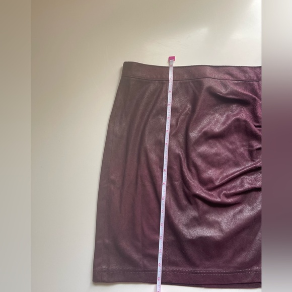NWT FREE PEOPLE RUMI RUCHED SUEDE MINI SKIRT - Picture 5 of 14